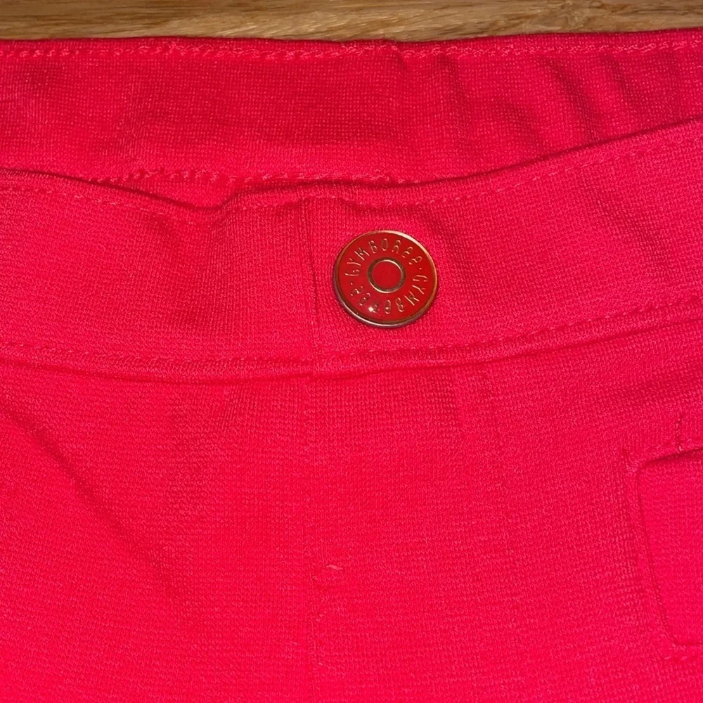 Gymboreee + Olivia Bow Ponte Red Pants size 7 NWOT